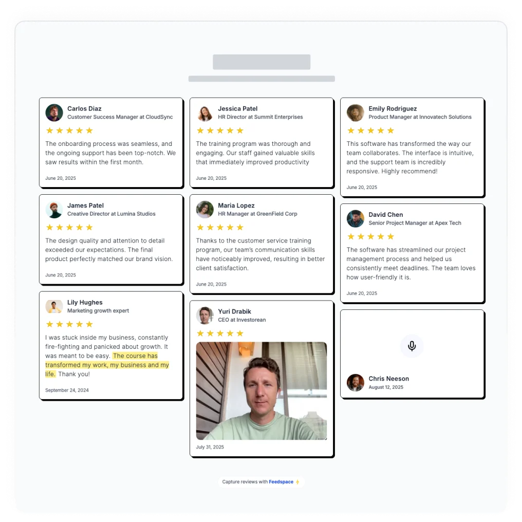 Feedspace Masonry Widget